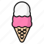 ice cream, gelato, dessert, sweet, frozen food, cone, summer 