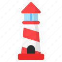 lighthouse, tower, shore, beacon, building, navigation