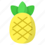 pineapple, fruit, healthy food, summer, tropical, exotic fruit, ananas 