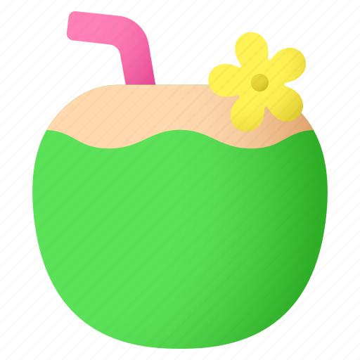 Coconut drink, coconut water, beverage, summer, tropical, cocktail, healthy drink icon - Download on Iconfinder