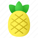 pineapple, fruit, healthy food, summer, tropical, exotic fruit, ananas