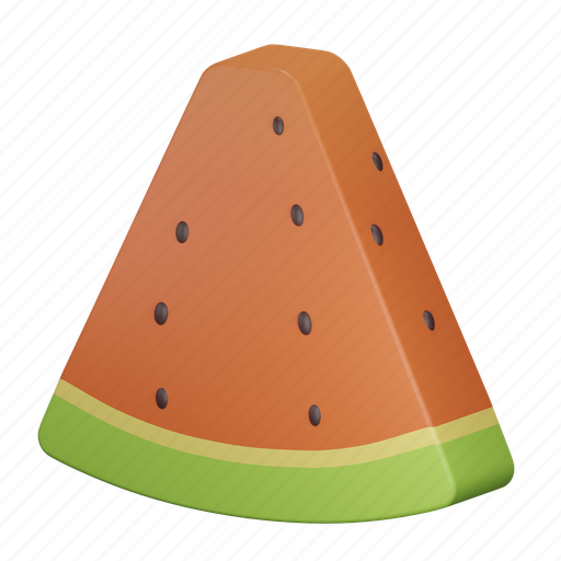 Summer, fruit, food, dessert, healthy, sweet, watermelon 3D illustration - Download on Iconfinder