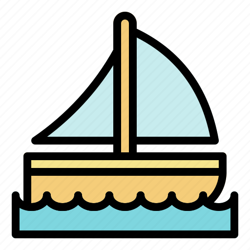 Summer, boat, sea, beach, holiday icon - Download on Iconfinder