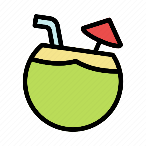 Summer, coconut, drink, sea, beach, holiday icon - Download on Iconfinder