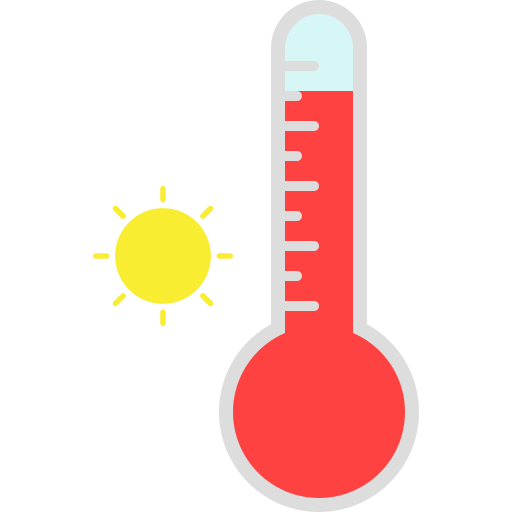 Summer, temperature, hot, weather, thermometer icon - Free download