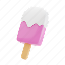 ice, cream, summer, dessert, beach, sweet, 3d illustrations 