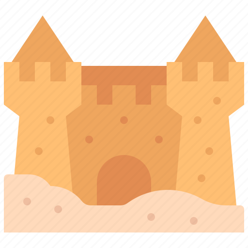 Beach, toy, sand, castle, summertime, buildings icon - Download on Iconfinder