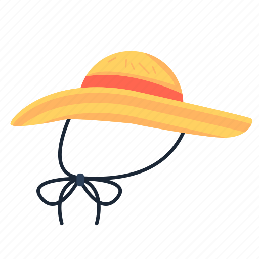 Beach hat, hat, summer hat, sunhat, travel, women hat icon - Download on Iconfinder