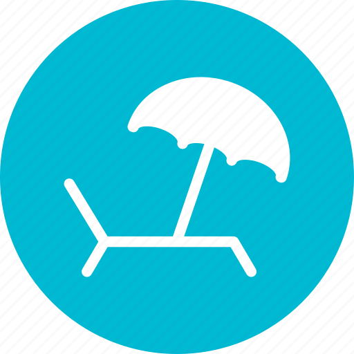 Beach, chair, relax, summer, umbrella icon - Download on Iconfinder
