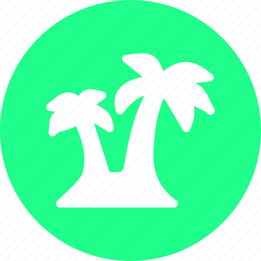 Beach, coast, palm, trees icon - Download on Iconfinder