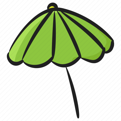 Beach umbrella, brolley, bumbershoot, garden umbrella, parapluie, rainshade icon - Download on Iconfinder
