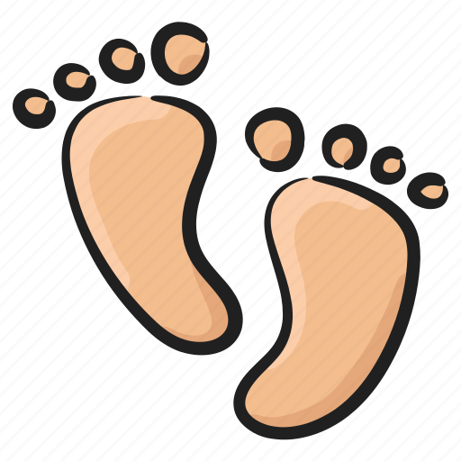 Foot imprints, foot marks, footprints, footsteps, human feets icon - Download on Iconfinder