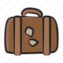 baggage, luggage, tourist bag, travelling bag, trolley bag 