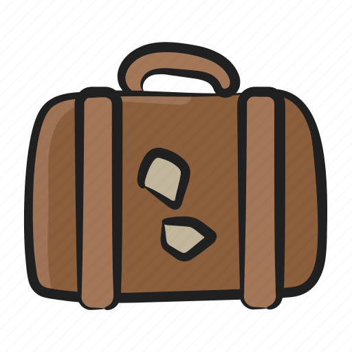 Baggage, luggage, tourist bag, travelling bag, trolley bag icon - Download on Iconfinder