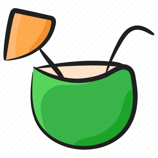 Coco, coconut water, food, fruit, nut, tropical food icon - Download on Iconfinder