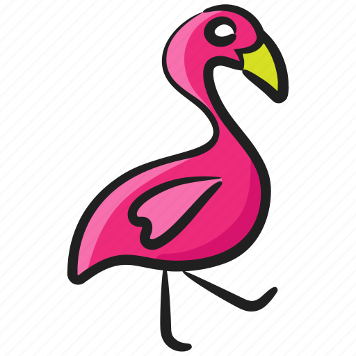Bahas, bird, exotic bird, flamingo, fowl, phoenicopteridae icon - Download on Iconfinder