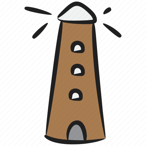 Beacon light, lighthome, lighthouse, lightship, watch tower icon - Download on Iconfinder