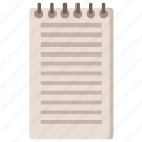 notepad, office, paper, business, document