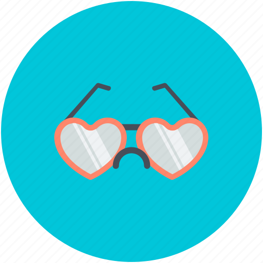 Eyeglass, heart glasses, shades, spectacles, sunglasses icon - Download on Iconfinder