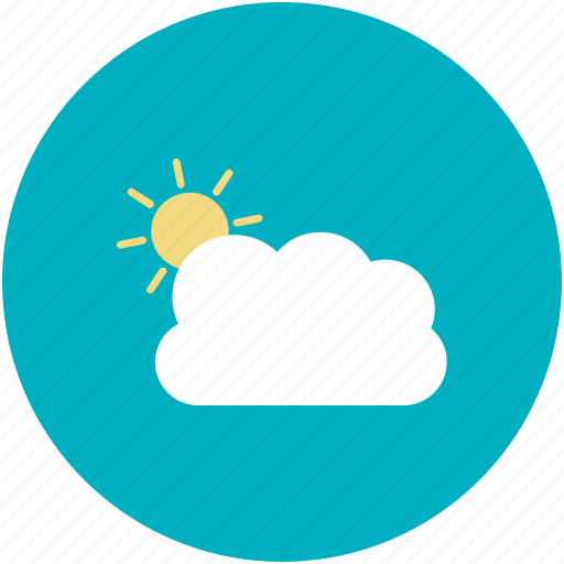 Cloudy, sunny cloudy, sunrise, sunset, weather icon - Download on Iconfinder