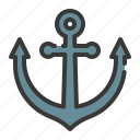 anchor, marine, ocean, ship, boat, summer, beach, sea
