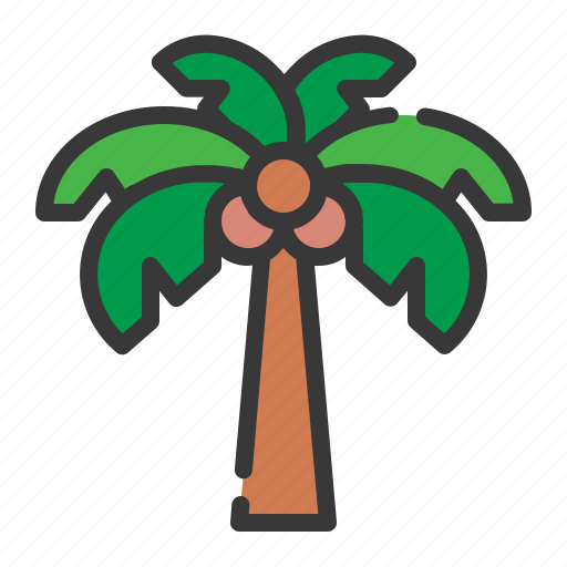 Coconut, tree, fruit, summer, beach, sea icon - Download on Iconfinder
