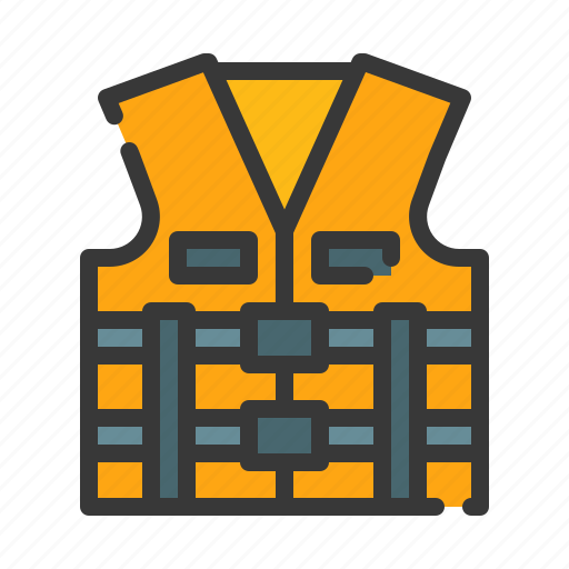 Lifejacket, jacket, safety, security, rescue, protection, beach icon - Download on Iconfinder