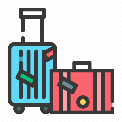 Luggage, travel, tourism, suitcase, bag, transport icon - Download on Iconfinder