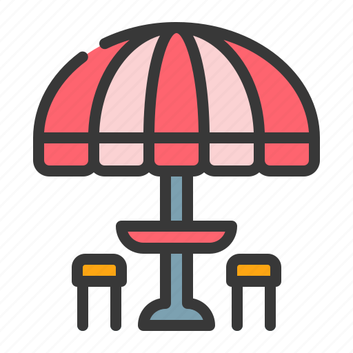 Restaurant, cafe, food, table, beach, summer icon - Download on Iconfinder