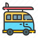 van, transport, truck, car, vehicle, travel, summer, beach