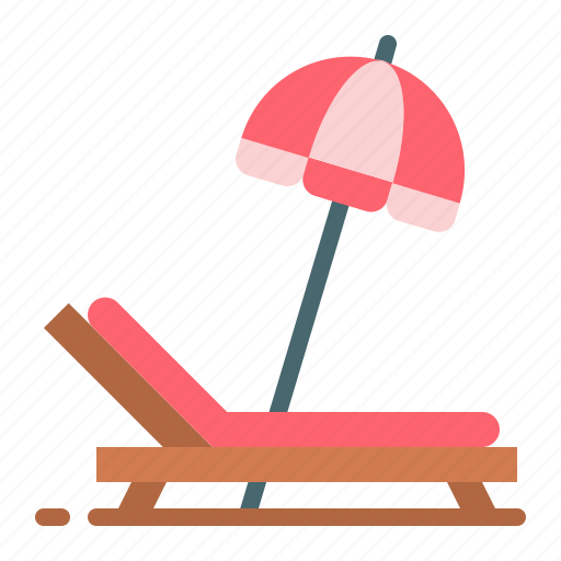 Sunbed, relax, beach, resort, chair, summer, sea icon - Download on Iconfinder