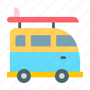 van, transport, truck, car, vehicle, travel, summer, beach