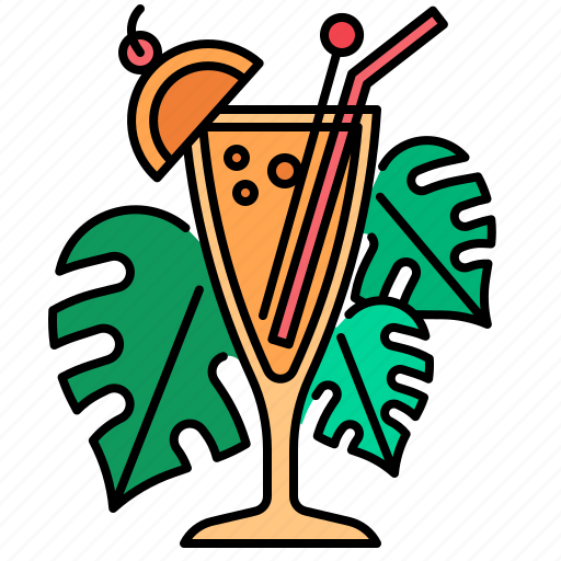 Cocktail, drinks, alcohol, beverage, alcoholic, restaurant, summer icon - Download on Iconfinder