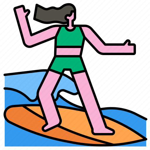 Surfing, surfboard, sea, sports, boards, surfer icon - Download on Iconfinder