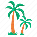 palm, coconut, tree, island, tropical, plant, travel