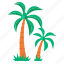 palm, coconut, tree, island, tropical, plant, travel 