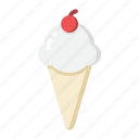 ice, cream, cone, summer
