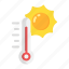 temperature, thermometer, hot, sun 