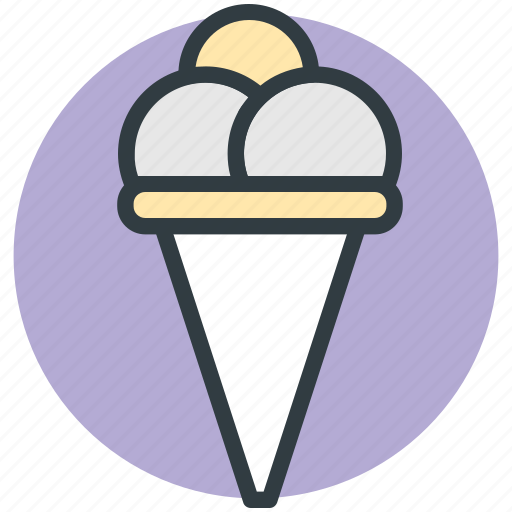 Dessert, frozen dessert, icecream, icecream scoops, sweet food icon - Download on Iconfinder