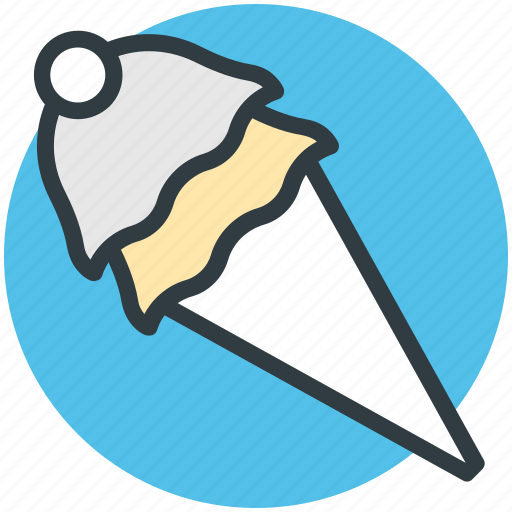 Cake cone, cone, cup cone, dessert, ice cone, ice cream, sweet food icon - Download on Iconfinder