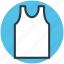 sleeveless shirt, underclothes, undergarment, undershirt, vest 