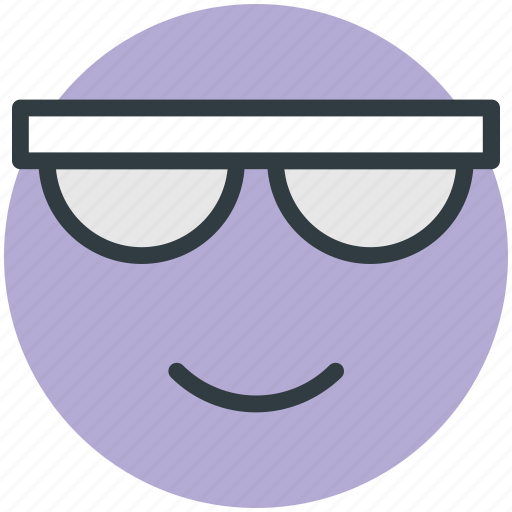 Cartoon character, cool, glasses, smile, sun icon - Download on Iconfinder