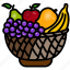 basket, food, fruit, garden, harvest, natural, salads 
