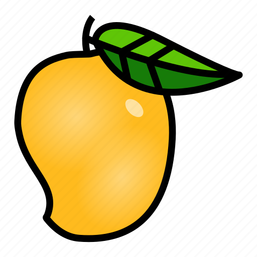 Food, fruit, healthy, mango, tropical, yellow icon - Download on Iconfinder