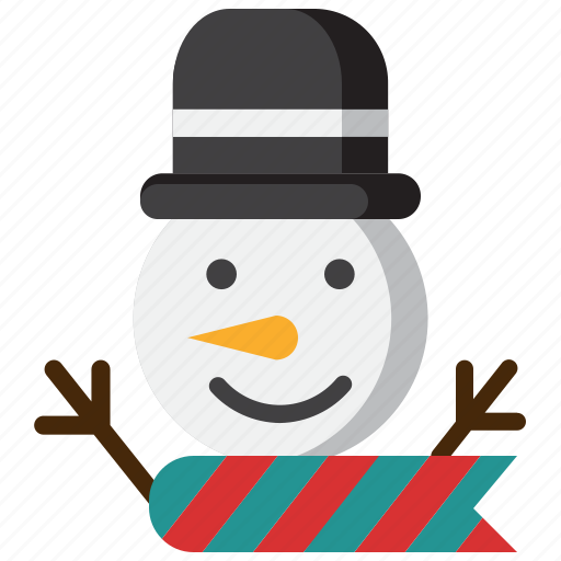 Carrot, celebration, christmas, hat, scarf, snowman, white icon - Download on Iconfinder