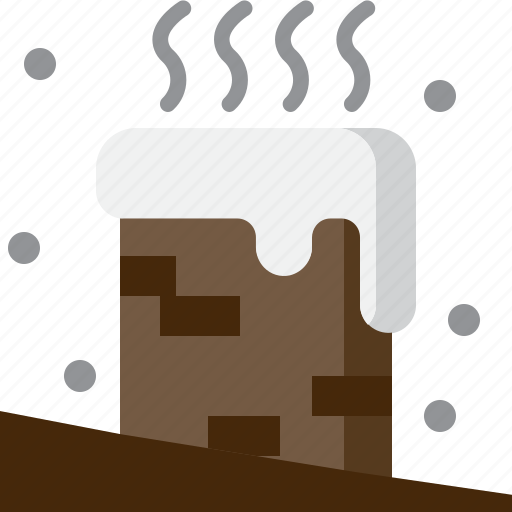 Bricks, chimney, christmas, holiday, smoke, snow, winter icon - Download on Iconfinder