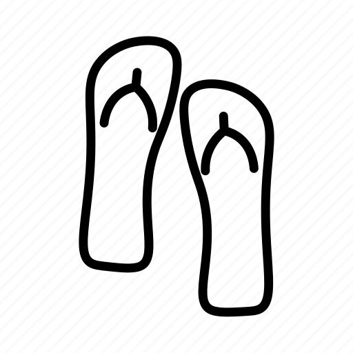 Beach, holiday, sandals, slippers, summer, sunny, vacation icon - Download on Iconfinder