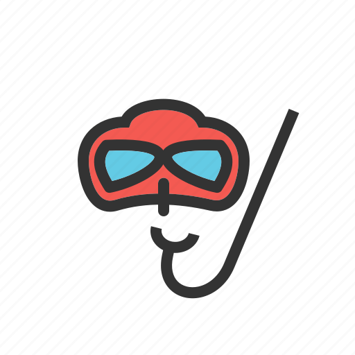 Deep sea diving, diver, equipment, scuba diving, snorkel, swimming, water icon - Download on Iconfinder