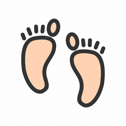 Body, feet, foot print, human feet, man, sand, walk icon - Download on Iconfinder