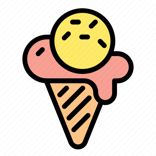 Ice, cream, summer, dessert, gelato, cone, summertime icon - Download on Iconfinder